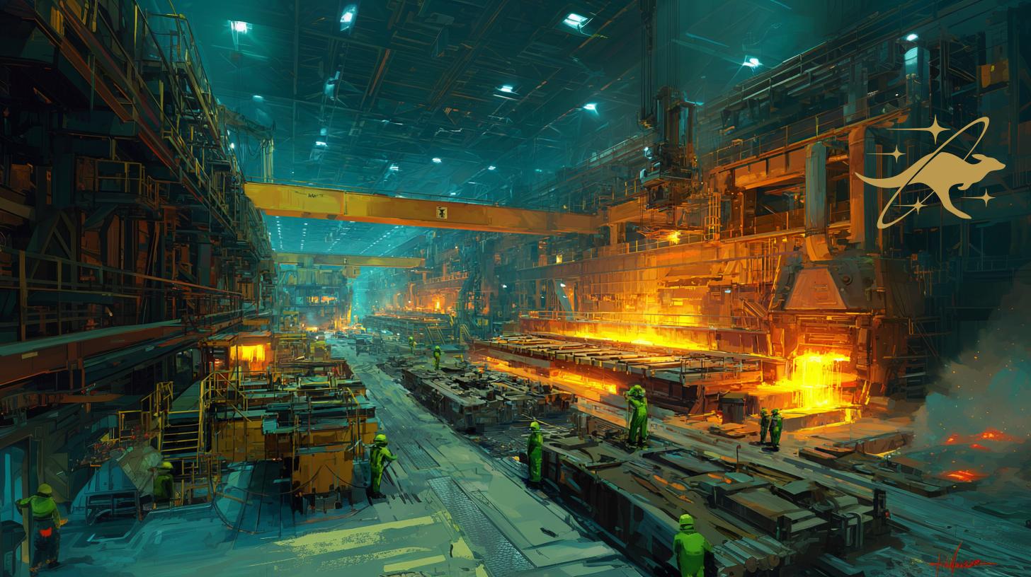 Modern Australian steel manufacturing - representing our industrial renaissance